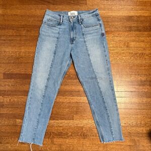 BDG Dad Slim Tapered Jeans 30/30 Light‎ Wash Raw Hem Urban Outfitters